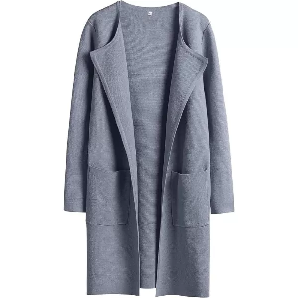 Caracilia Womens Knit Cardigan Sweaters Oversized Open Front Long Sleeve Lapel Casual Jacket 2023 Fall Coat Dressy Coatigan