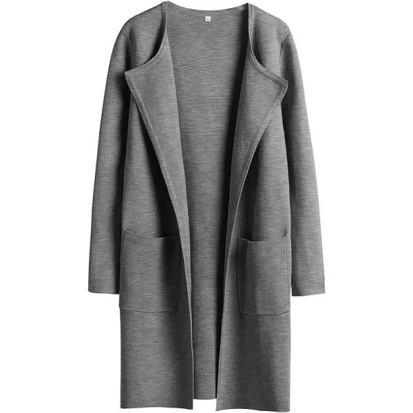 Caracilia Womens Knit Cardigan Sweaters Oversized Open Front Long Sleeve Lapel Casual Jacket 2023 Fall Coat Dressy Coatigan