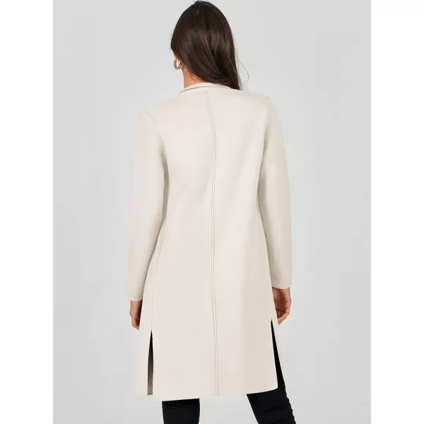 Caracilia Womens Long Knit Cardigan Sweaters Oversized Open Front Long Sleeve Lapel Casual Jacket Fall Coat Dressy Coatigan