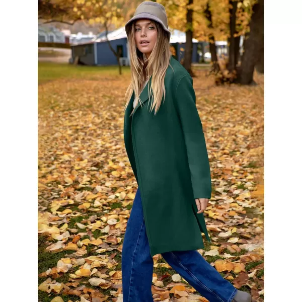 Caracilia Womens Long Knit Cardigan Sweaters Oversized Open Front Long Sleeve Lapel Casual Jacket Fall Coat Dressy Coatigan