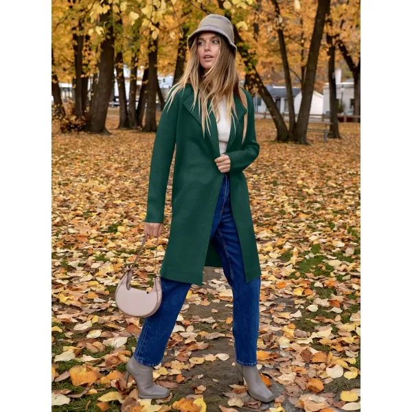 Caracilia Womens Long Knit Cardigan Sweaters Oversized Open Front Long Sleeve Lapel Casual Jacket Fall Coat Dressy Coatigan