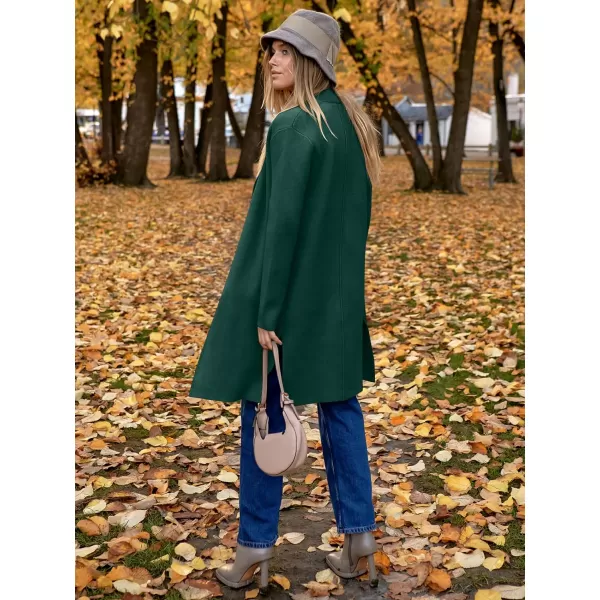Caracilia Womens Long Knit Cardigan Sweaters Oversized Open Front Long Sleeve Lapel Casual Jacket Fall Coat Dressy Coatigan