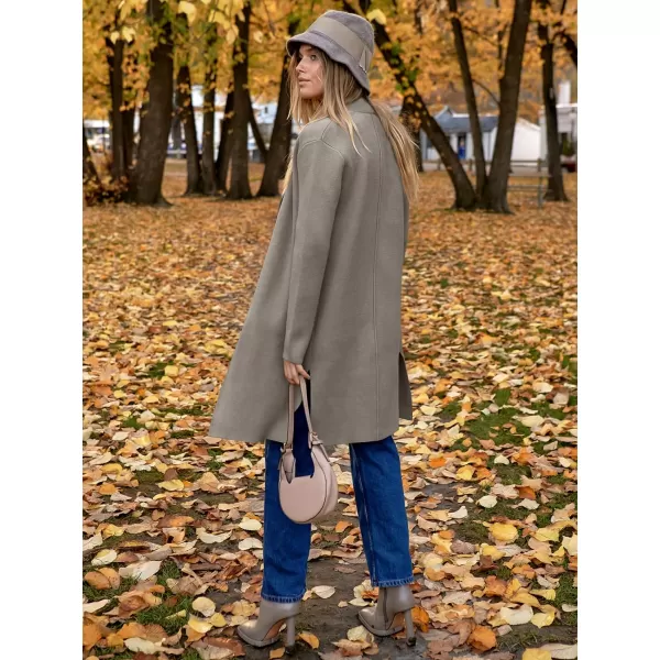 Caracilia Womens Long Knit Cardigan Sweaters Oversized Open Front Long Sleeve Lapel Casual Jacket Fall Coat Dressy Coatigan
