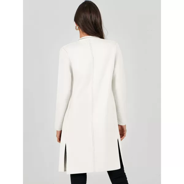 Caracilia Womens Long Knit Cardigan Sweaters Oversized Open Front Long Sleeve Lapel Casual Jacket Fall Coat Dressy Coatigan