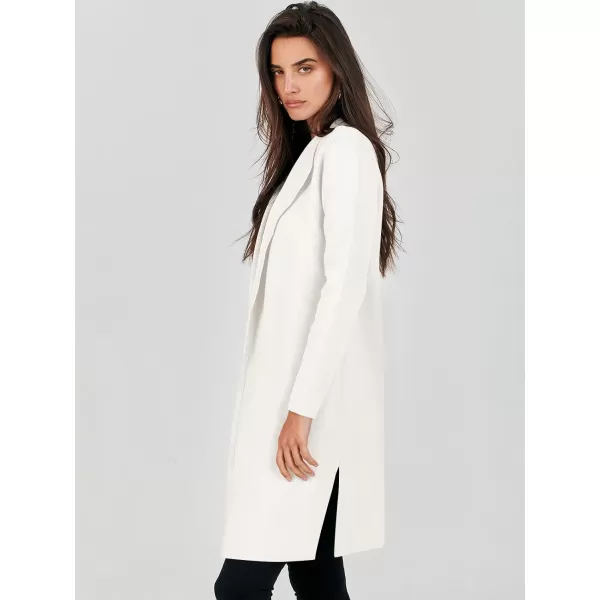 Caracilia Womens Long Knit Cardigan Sweaters Oversized Open Front Long Sleeve Lapel Casual Jacket Fall Coat Dressy Coatigan