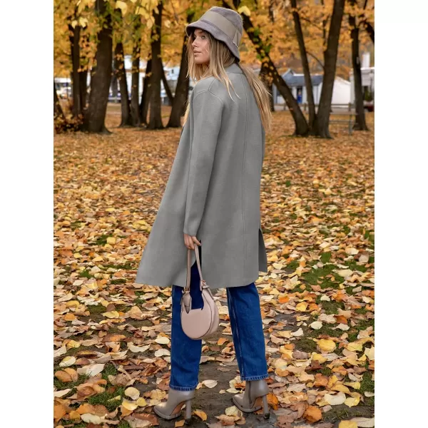 Caracilia Womens Long Knit Cardigan Sweaters Oversized Open Front Long Sleeve Lapel Casual Jacket Fall Coat Dressy Coatigan