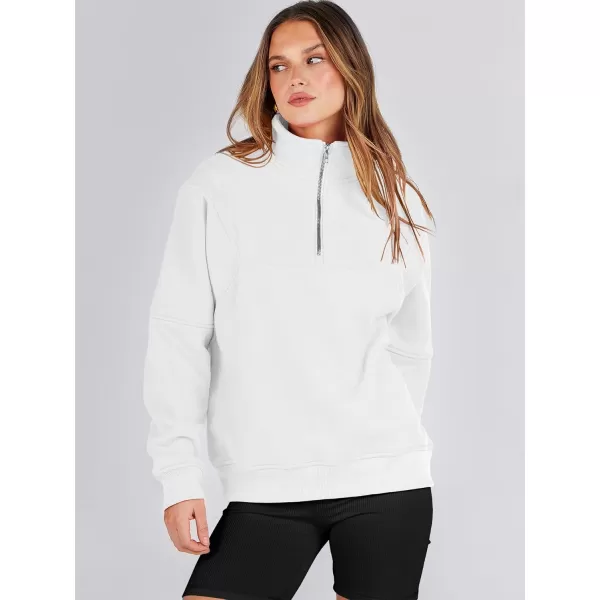 Caracilia Women's Oversized Half Zip Up Sweatshirts Long Sleeve Pullover Trendy Fashion Hoodies Y2k Casual Fall Tops