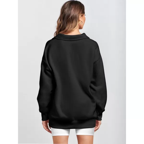 Caracilia Women's Oversized Sweatshirt Long Sleeve Buttons Down Pullover Hoodie Fashion Trendy Outfits Fall Cute Clothes Tops