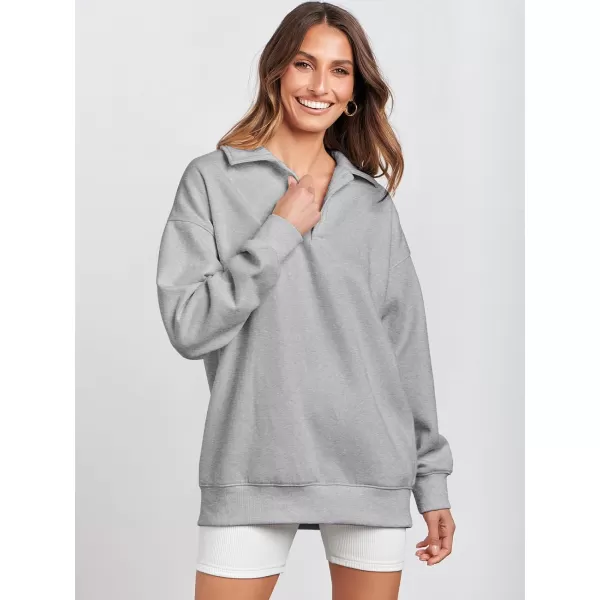 Caracilia Women's Oversized Sweatshirt Long Sleeve Buttons Down Pullover Hoodie Fashion Trendy Outfits Fall Cute Clothes Tops