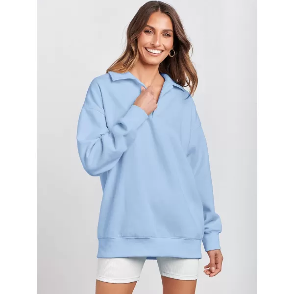 Caracilia Women's Oversized Sweatshirt Long Sleeve Buttons Down Pullover Hoodie Fashion Trendy Outfits Fall Cute Clothes Tops