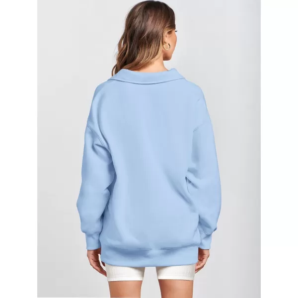 Caracilia Women's Oversized Sweatshirt Long Sleeve Buttons Down Pullover Hoodie Fashion Trendy Outfits Fall Cute Clothes Tops