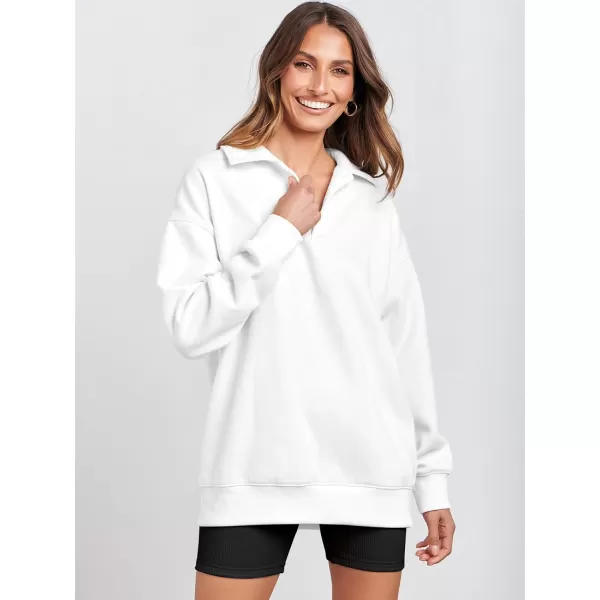 Caracilia Women's Oversized Sweatshirt Long Sleeve Buttons Down Pullover Hoodie Fashion Trendy Outfits Fall Cute Clothes Tops