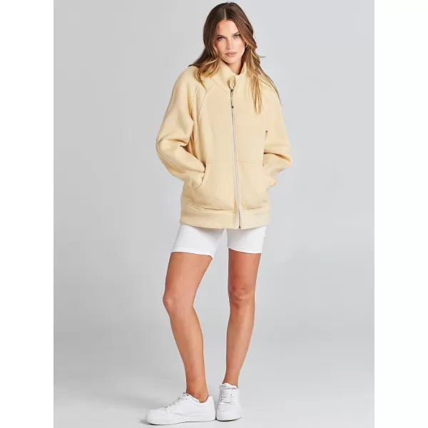 Caracilia Women's Oversized Sweatshirts Long Sleeve Zip Up Fashion Trendy Sweatshirt Jackets Pullovers Cute Comfy Clothes
