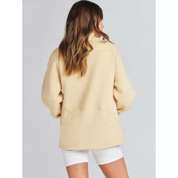 Caracilia Women's Oversized Sweatshirts Long Sleeve Zip Up Fashion Trendy Sweatshirt Jackets Pullovers Cute Comfy Clothes