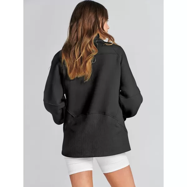 Caracilia Women's Oversized Sweatshirts Long Sleeve Zip Up Fashion Trendy Sweatshirt Jackets Pullovers Cute Comfy Clothes