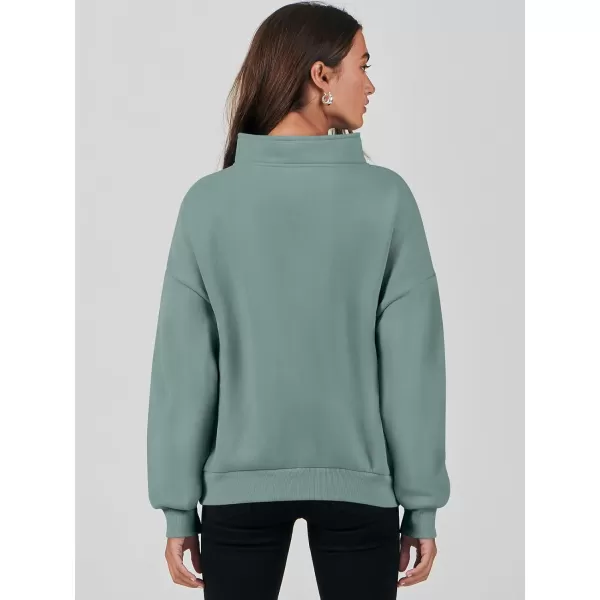 Caracilia Women's Sweatshirts Long Sleeve Oversized Fleece Half Zip Crop Hoodies Teen Girls Y2K Fall Pullover