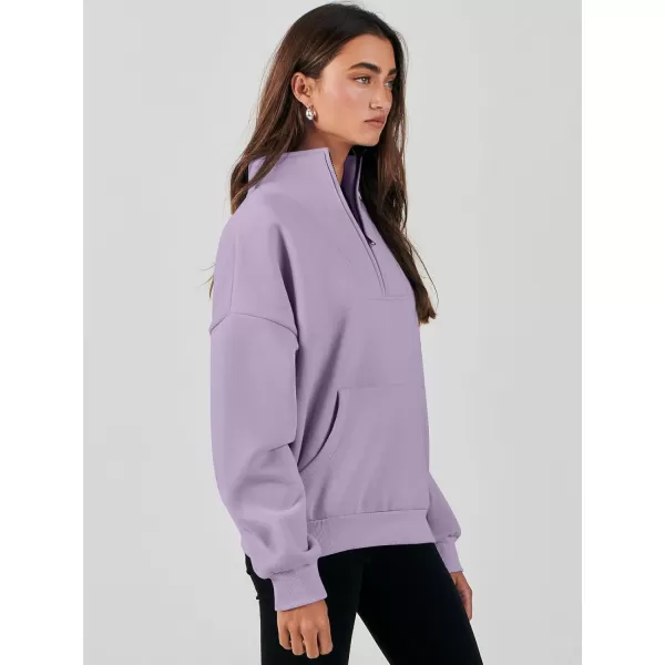 Caracilia Women's Sweatshirts Long Sleeve Oversized Fleece Half Zip Crop Hoodies Teen Girls Y2K Fall Pullover