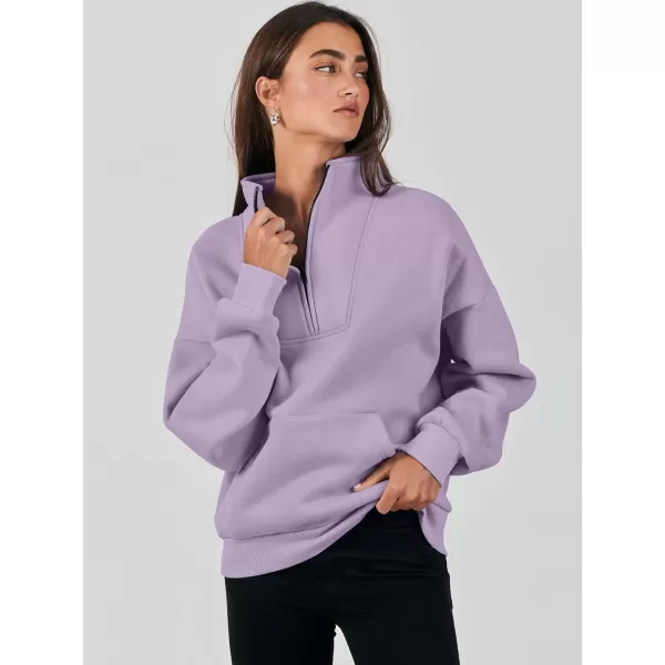 Caracilia Women's Sweatshirts Long Sleeve Oversized Fleece Half Zip Crop Hoodies Teen Girls Y2K Fall Pullover