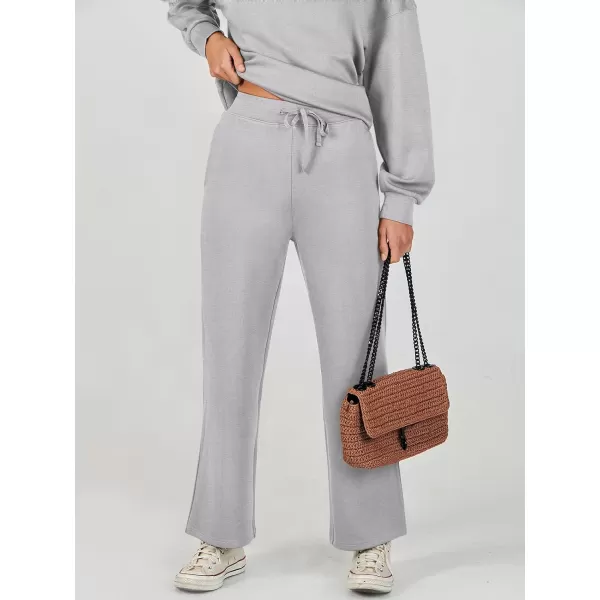 Caracilia Women's Two Piece Outfits Long Sleeve Sweatsuit Crewneck top with Jogger Pants Lounge Sets