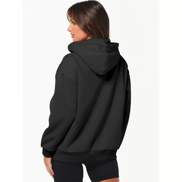 Caracilia Women's Zip Up Hoodies Teen Girls Oversized Sweatshirt Y2K Clothing Cute Fall Casual Drawstring Jacket with Pockets