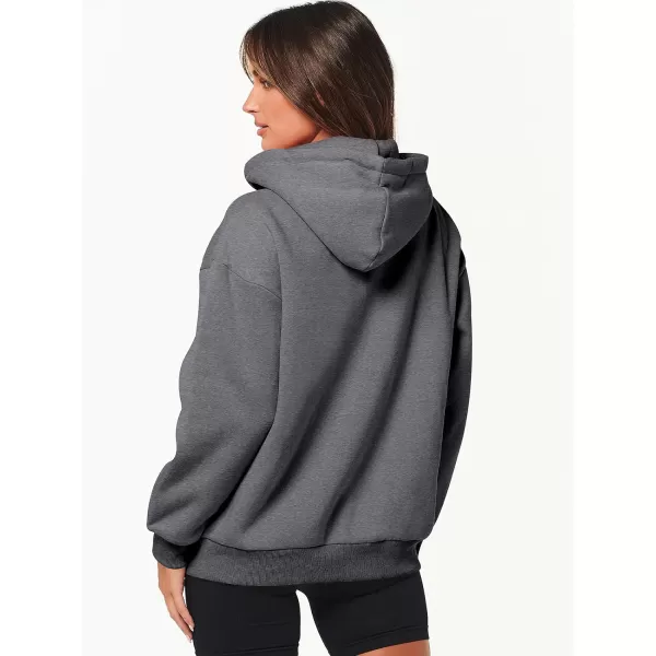 Caracilia Women's Zip Up Hoodies Teen Girls Oversized Sweatshirt Y2K Clothing Cute Fall Casual Drawstring Jacket with Pockets
