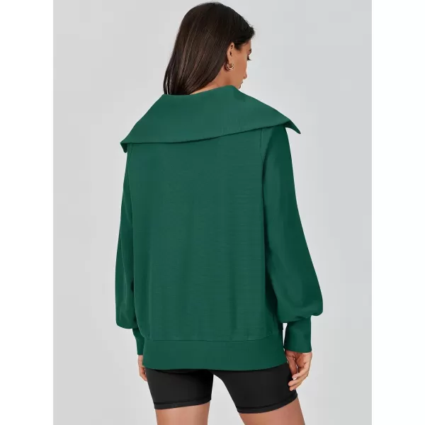 Caracilia Womens Zip Up Sweatshirt Oversized Hoodies Sweater Cute Casual Outfits Top 2023 Fall Winter Jacket Trendy Clothes