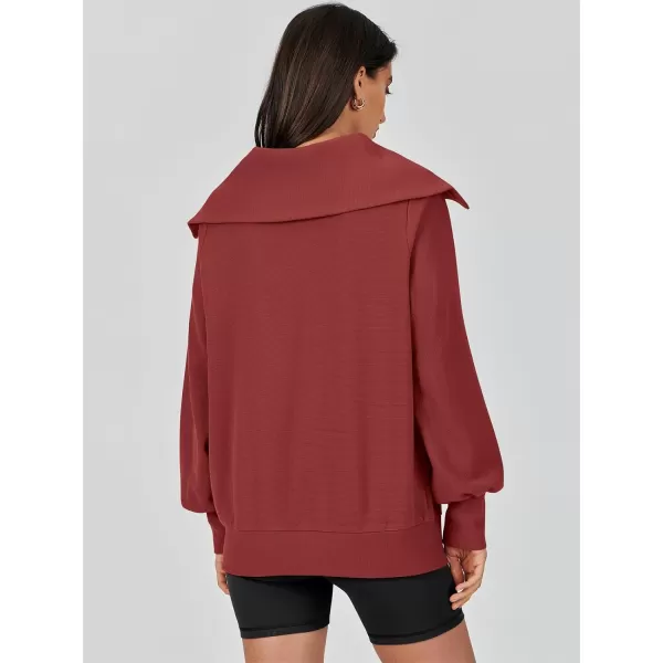 Caracilia Womens Zip Up Sweatshirt Oversized Hoodies Sweater Cute Casual Outfits Top 2023 Fall Winter Jacket Trendy Clothes