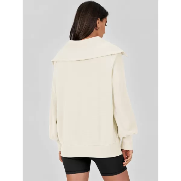 Caracilia Womens Zip Up Sweatshirt Oversized Hoodies Sweater Cute Casual Outfits Top 2023 Fall Winter Jacket Trendy Clothes
