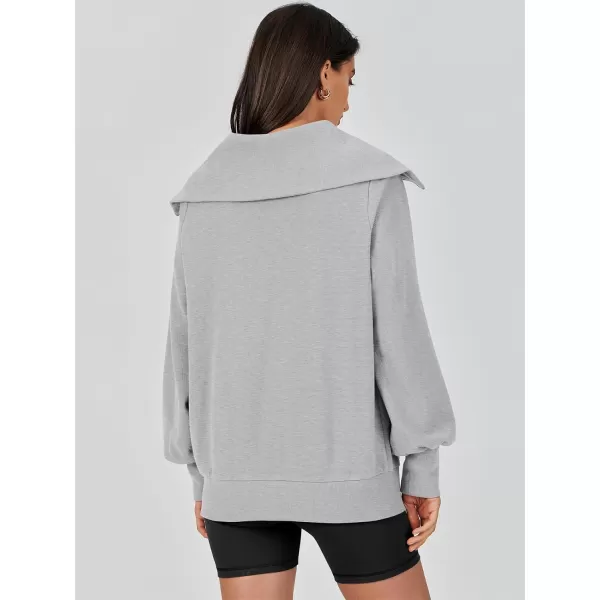 Caracilia Womens Zip Up Sweatshirt Oversized Hoodies Sweater Cute Casual Outfits Top 2023 Fall Winter Jacket Trendy Clothes