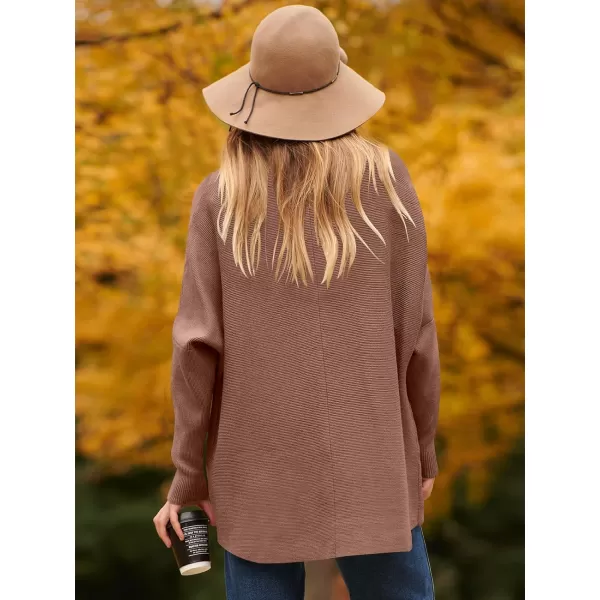 Caracilia Womens Turtleneck Long Sleeve Sweater Irregular Hem Casual Pullover Knit Tops