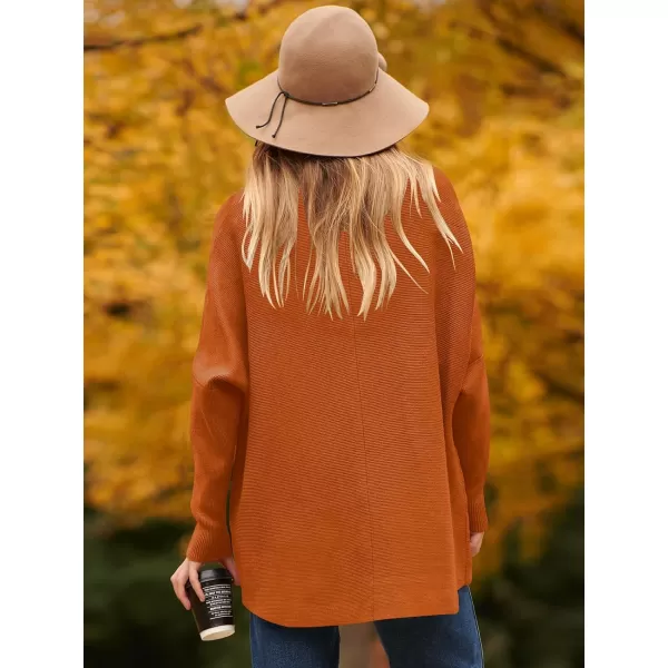 Caracilia Womens Turtleneck Long Sleeve Sweater Irregular Hem Casual Pullover Knit Tops