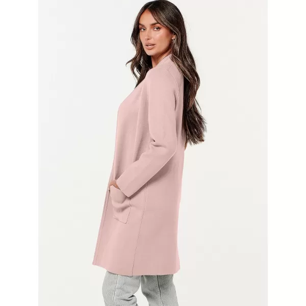 Caracilia Cardigan Sweaters for Women Casual 2023 Fall Winter Fashion Clothes Classy Long Sleeve Open Front Knit Coatigan