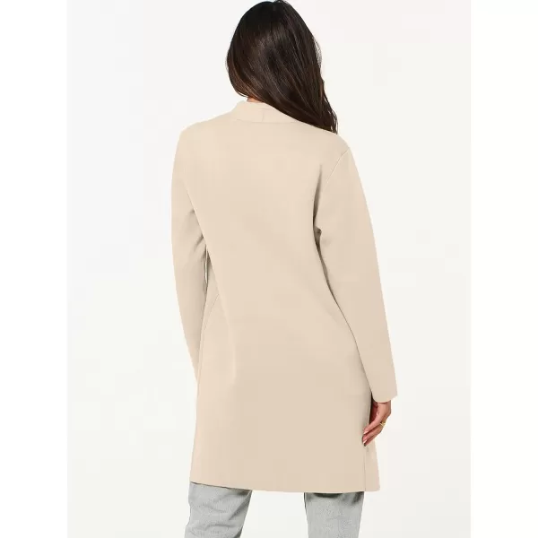 Caracilia Cardigan Sweaters for Women Casual 2023 Fall Winter Fashion Clothes Classy Long Sleeve Open Front Knit Coatigan