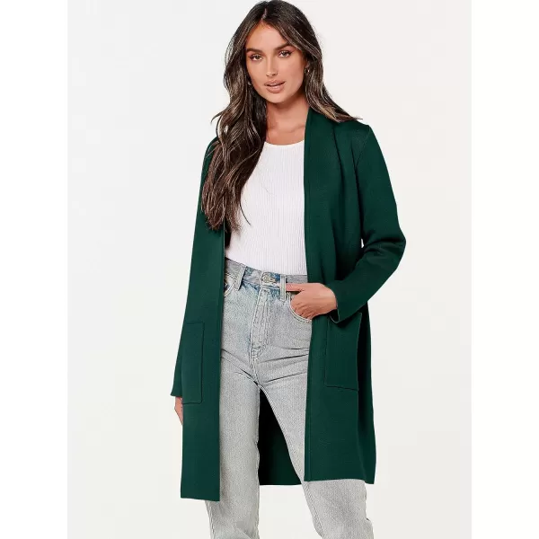 Caracilia Cardigan Sweaters for Women Casual 2023 Fall Winter Fashion Clothes Classy Long Sleeve Open Front Knit Coatigan