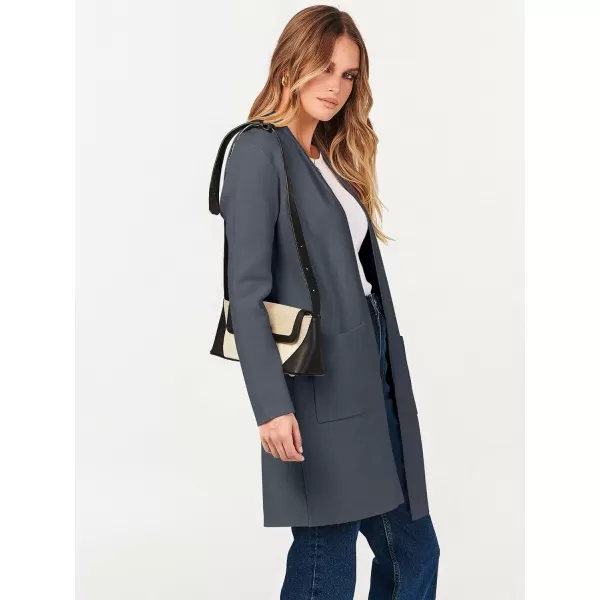 Caracilia Cardigan Sweaters for Women Casual 2023 Fall Winter Fashion Clothes Classy Long Sleeve Open Front Knit Coatigan