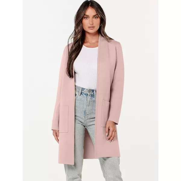 Caracilia Cardigan Sweaters for Women Casual 2023 Fall Winter Fashion Clothes Classy Long Sleeve Open Front Knit Coatigan