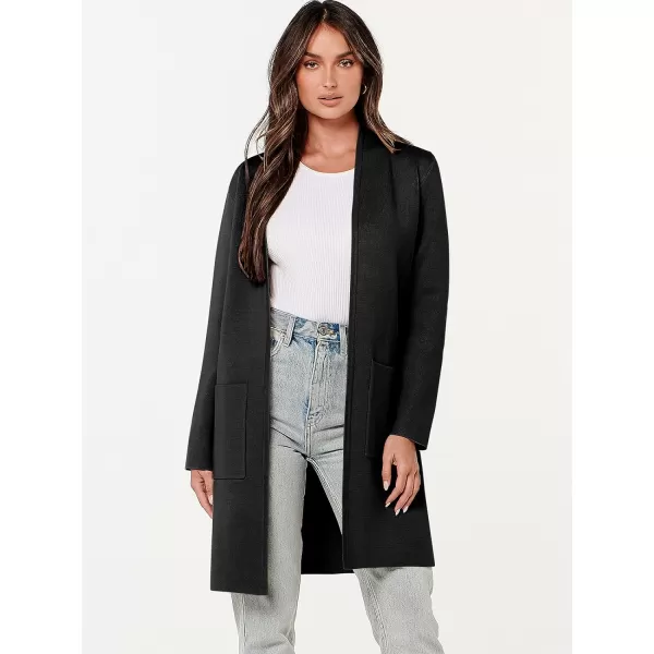Caracilia Cardigan Sweaters for Women Casual 2023 Fall Winter Fashion Clothes Classy Long Sleeve Open Front Knit Coatigan