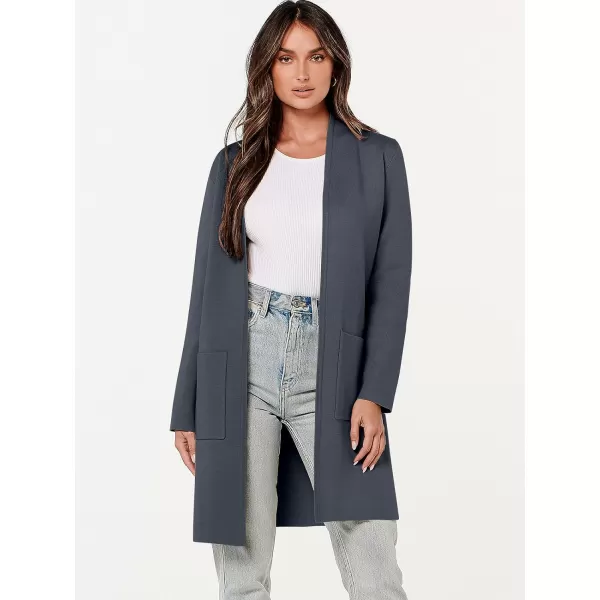 Caracilia Cardigan Sweaters for Women Casual 2023 Fall Winter Fashion Clothes Classy Long Sleeve Open Front Knit Coatigan