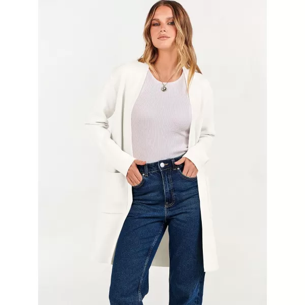 Caracilia Cardigan Sweaters for Women Casual 2023 Fall Winter Fashion Clothes Classy Long Sleeve Open Front Knit Coatigan