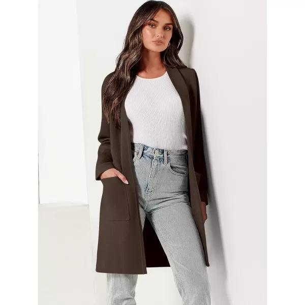 Caracilia Cardigan Sweaters for Women Casual 2023 Fall Winter Fashion Clothes Classy Long Sleeve Open Front Knit Coatigan