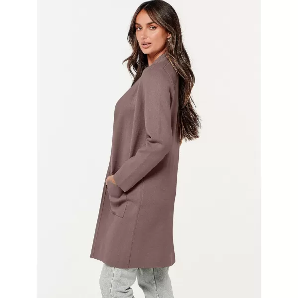 Caracilia Cardigan Sweaters for Women Casual 2023 Fall Winter Fashion Clothes Classy Long Sleeve Open Front Knit Coatigan