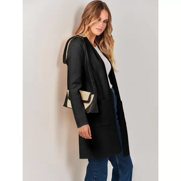 Caracilia Cardigan Sweaters for Women Casual 2023 Fall Winter Fashion Clothes Classy Long Sleeve Open Front Knit Coatigan