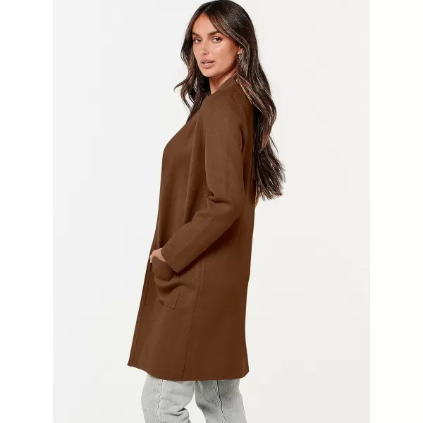 Caracilia Cardigan Sweaters for Women Casual 2023 Fall Winter Fashion Clothes Classy Long Sleeve Open Front Knit Coatigan