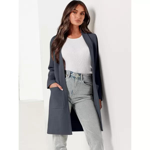 Caracilia Cardigan Sweaters for Women Casual 2023 Fall Winter Fashion Clothes Classy Long Sleeve Open Front Knit Coatigan