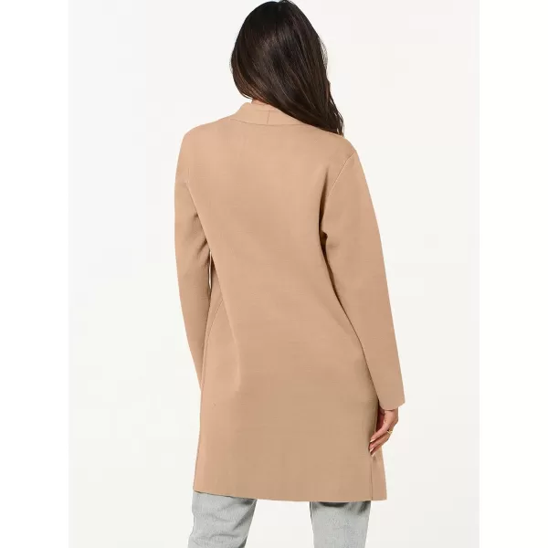 Caracilia Cardigan Sweaters for Women Casual 2023 Fall Winter Fashion Clothes Classy Long Sleeve Open Front Knit Coatigan