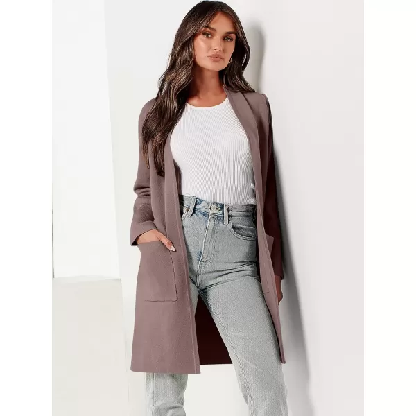Caracilia Cardigan Sweaters for Women Casual 2023 Fall Winter Fashion Clothes Classy Long Sleeve Open Front Knit Coatigan