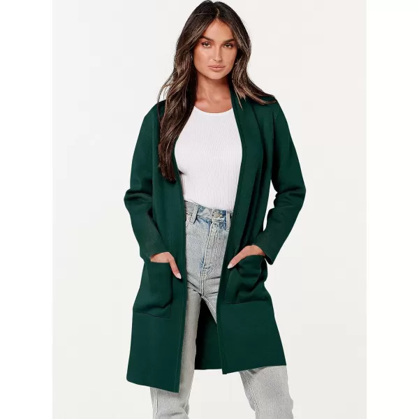 Caracilia Cardigan Sweaters for Women Casual 2023 Fall Winter Fashion Clothes Classy Long Sleeve Open Front Knit Coatigan
