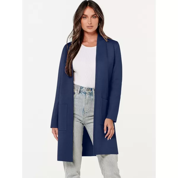 Caracilia Cardigan Sweaters for Women Casual 2023 Fall Winter Fashion Clothes Classy Long Sleeve Open Front Knit Coatigan