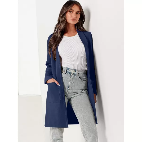 Caracilia Cardigan Sweaters for Women Casual 2023 Fall Winter Fashion Clothes Classy Long Sleeve Open Front Knit Coatigan