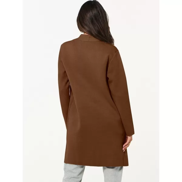 Caracilia Cardigan Sweaters for Women Casual 2023 Fall Winter Fashion Clothes Classy Long Sleeve Open Front Knit Coatigan